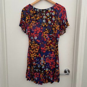 Anthropologie Mini multi-coloured dress, Size 2